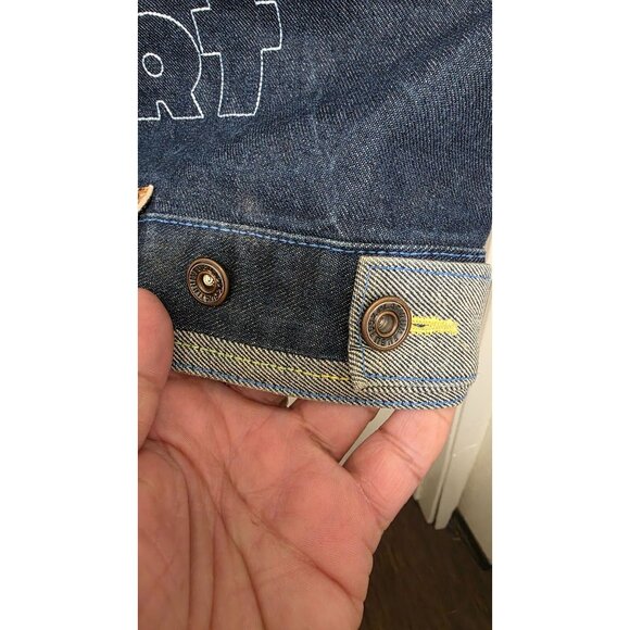 Fubu Platinum Fat Albert Denim Jacket Embroidered Cartoon Graphics Size XL - Picture 6 of 12